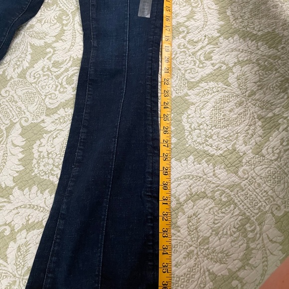 NWT American Eagle Dark Blue Jeans with Tan Stitching - Picture 11 of 11